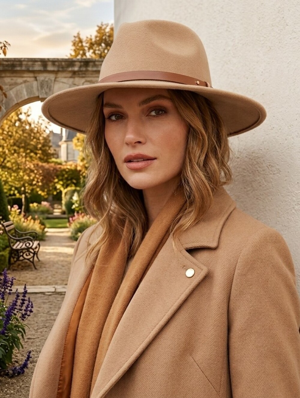 RUBI AUSTRALIA Wool Felt Camel Tan Western Rancher Hat